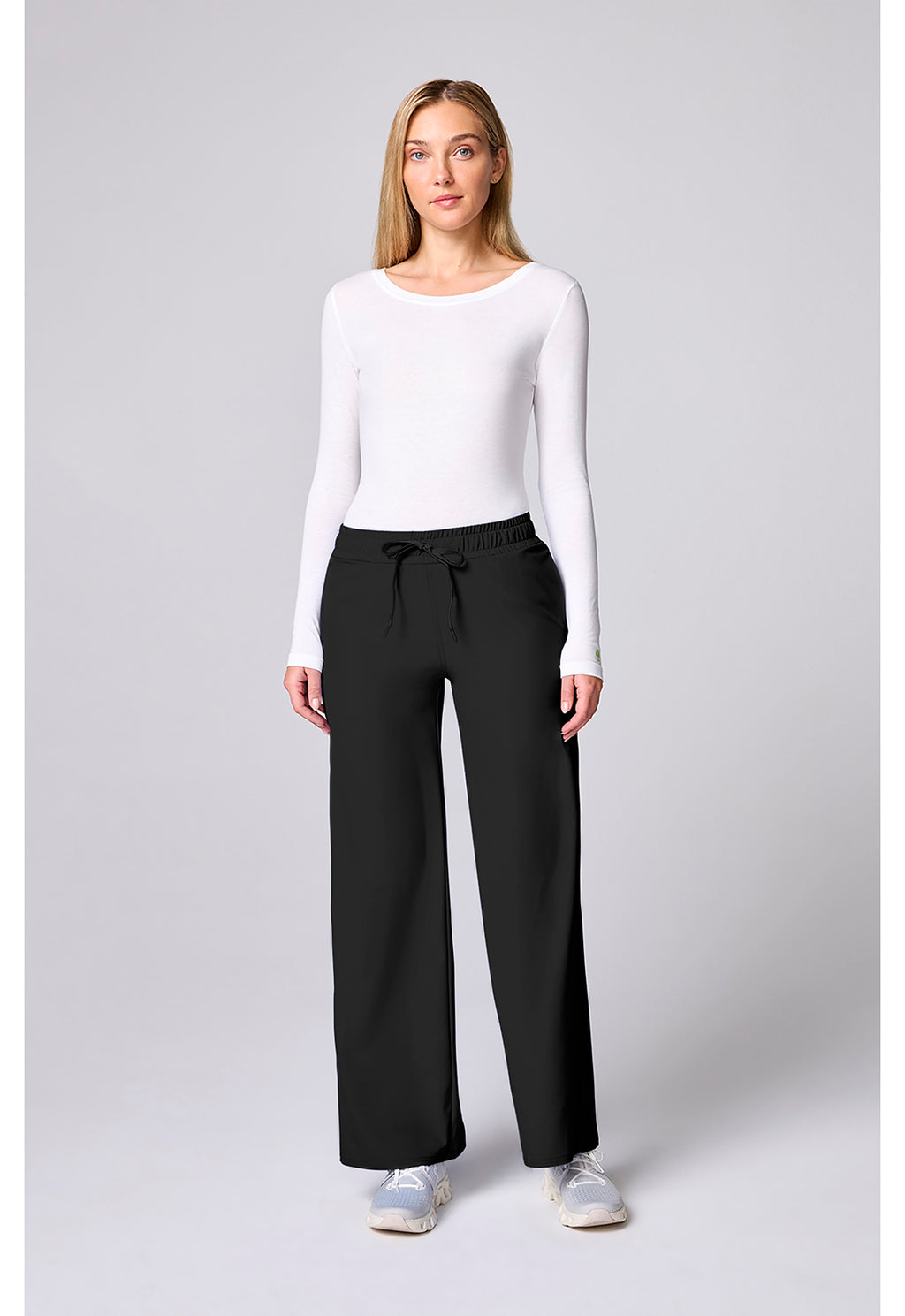 Insight Wide Leg Pintuck Scrub Pant
