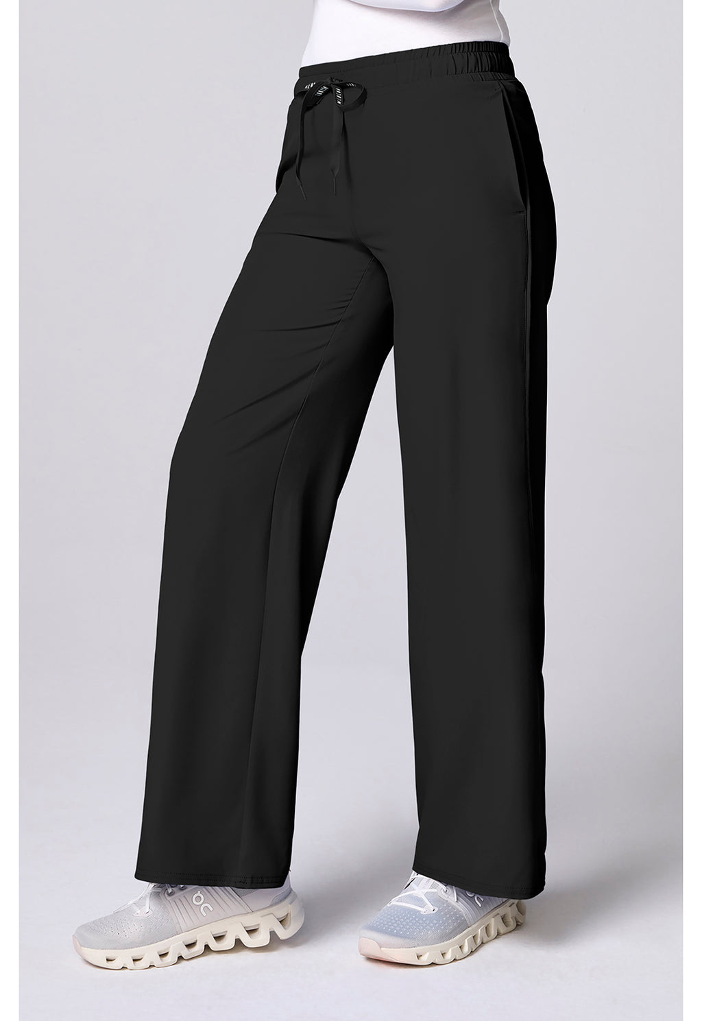 Insight Wide Leg Pintuck Scrub Pant