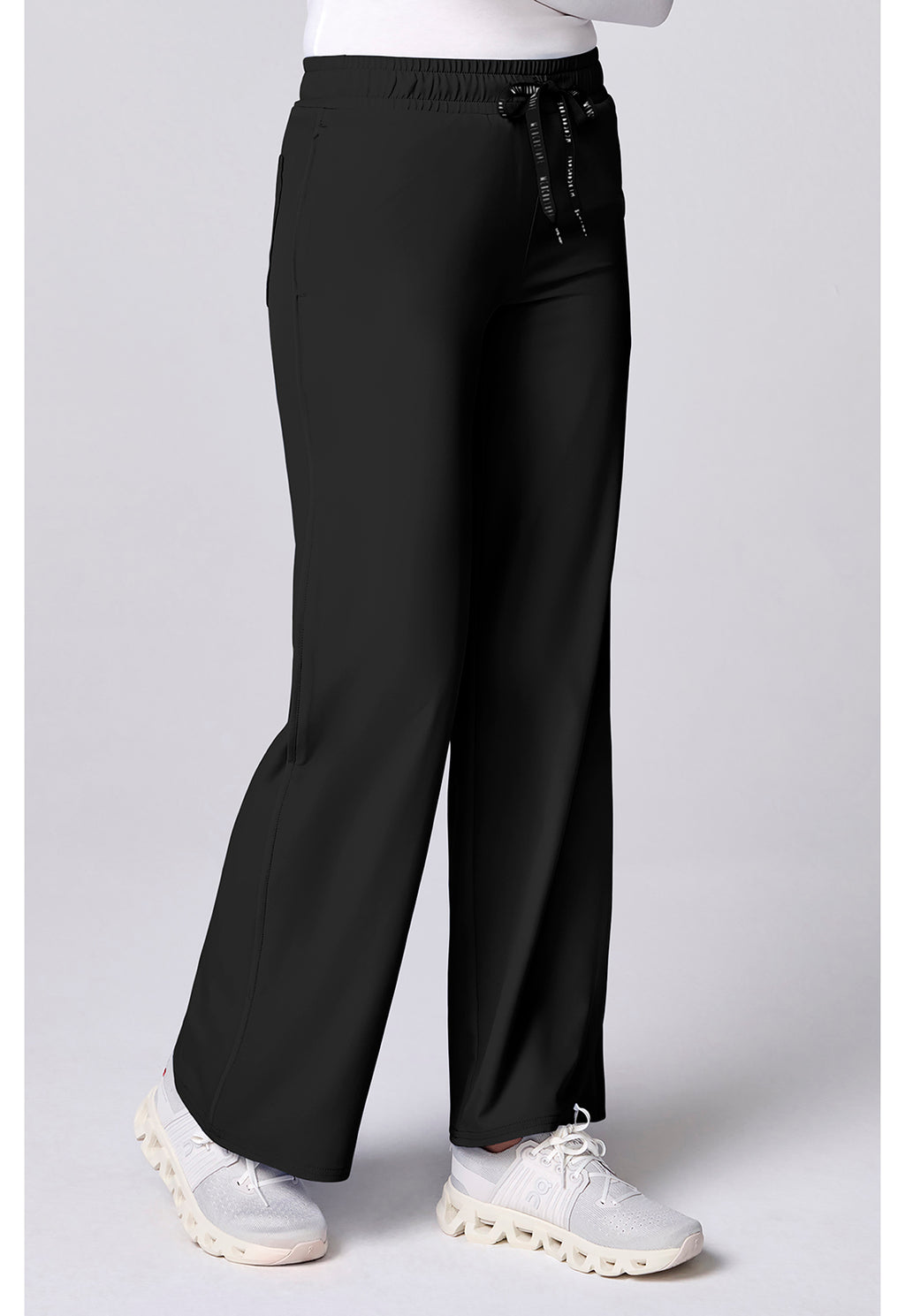 Insight Wide Leg Pintuck Scrub Pant
