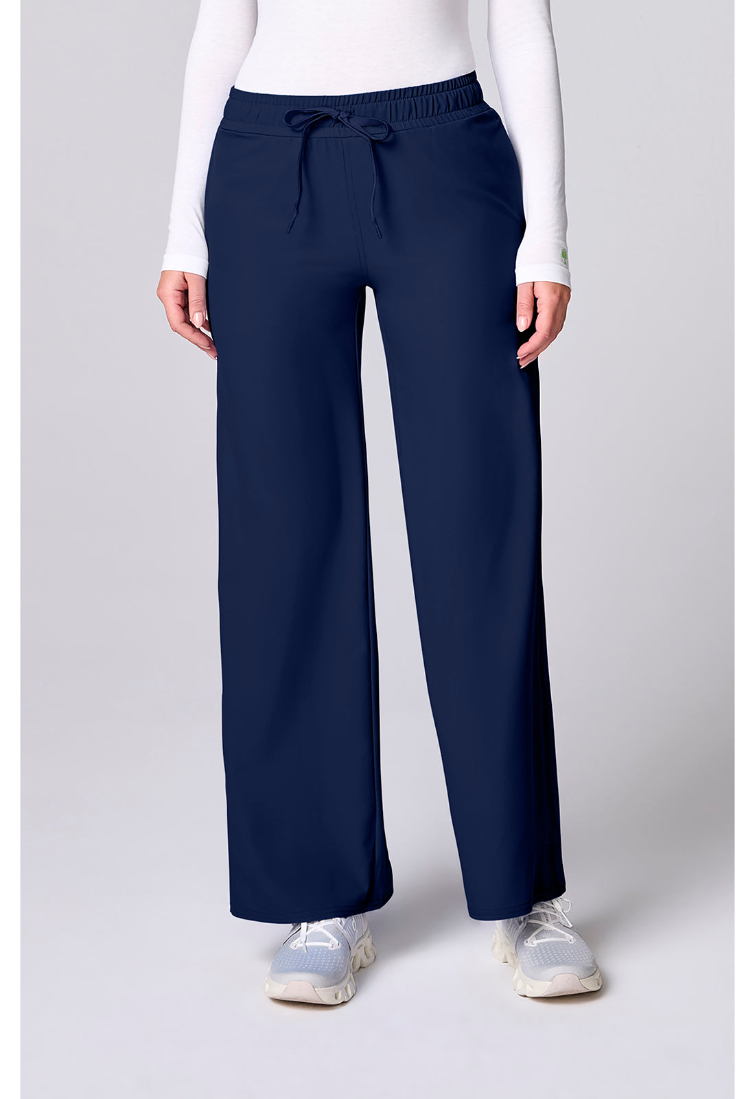 Insight Wide Leg Pintuck Scrub Pant