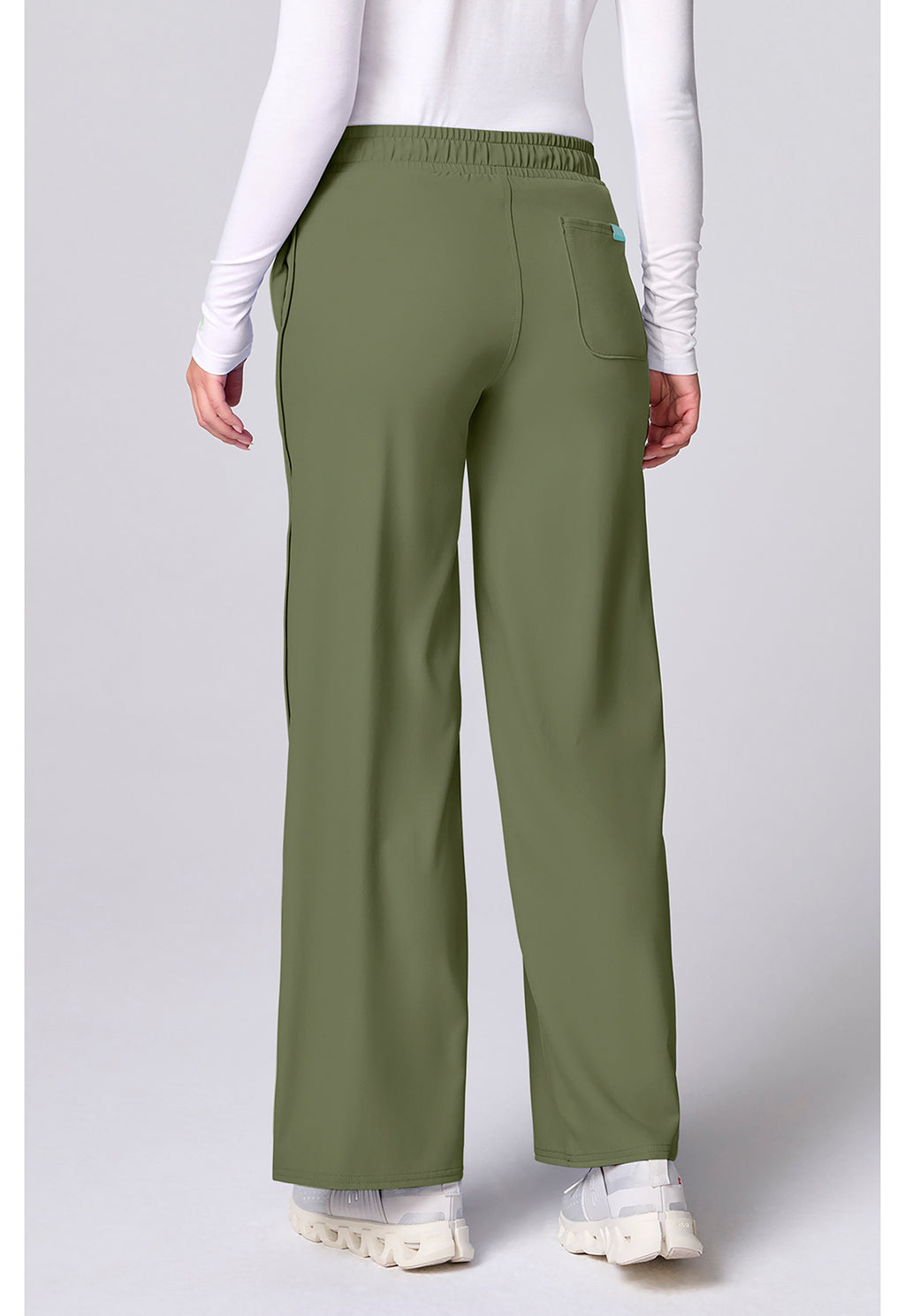 Insight Wide Leg Pintuck Scrub Pant