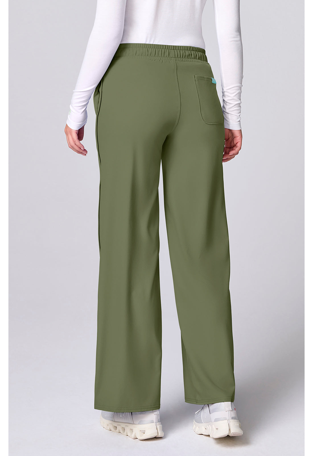 Insight Wide Leg Pintuck Scrub Pant