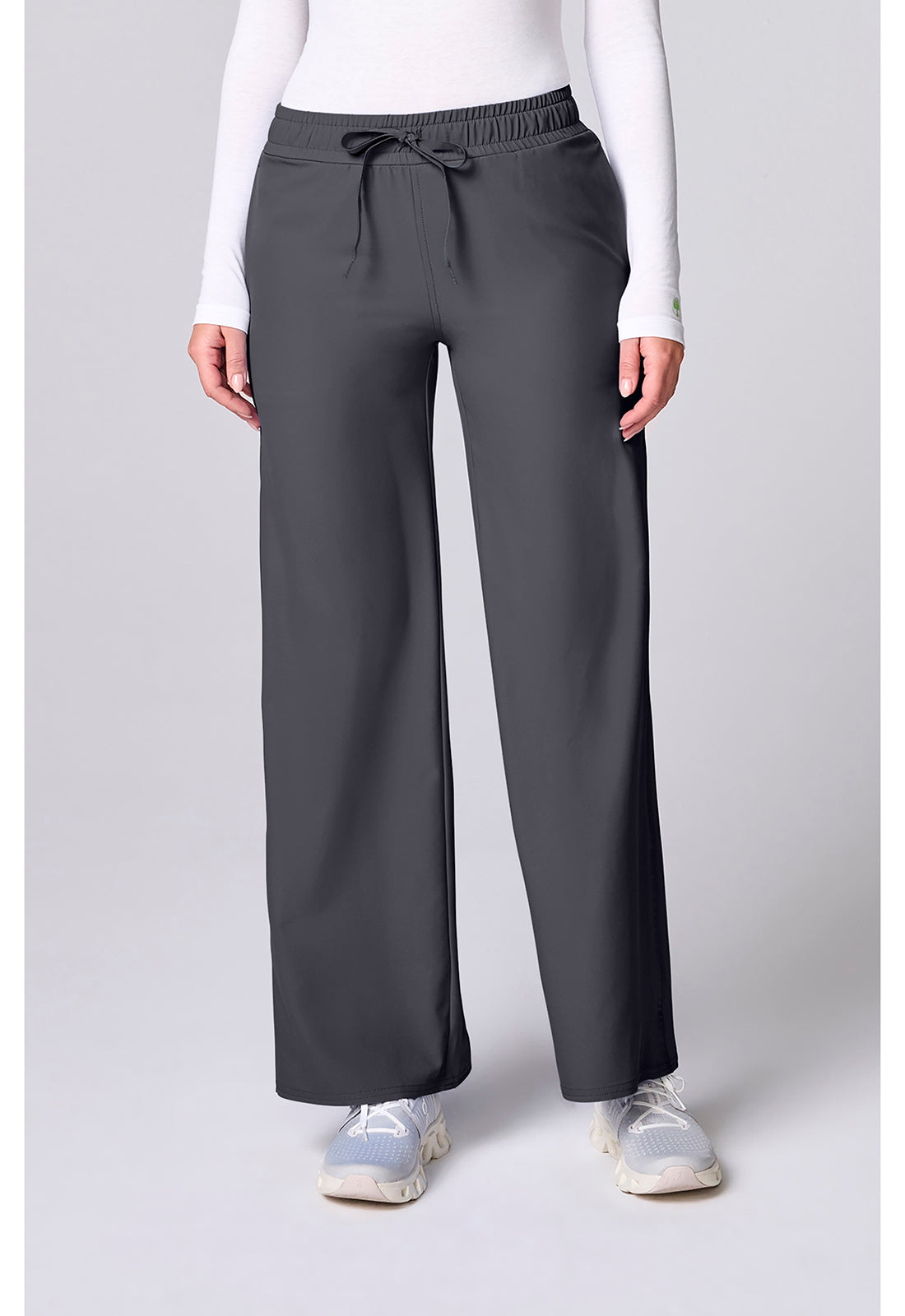 Insight Wide Leg Pintuck Scrub Pant