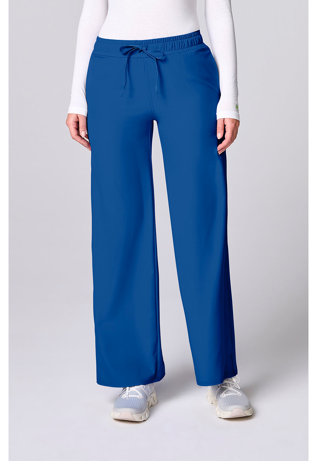 Insight Wide Leg Pintuck Scrub Pant