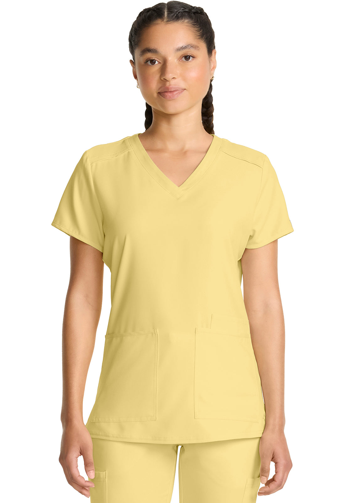 Insight 3 Pocket Scrub Top – Lightweight, Stretch, Moisture-Wicking Women's Scrub Top Med Couture Copa Banana XS