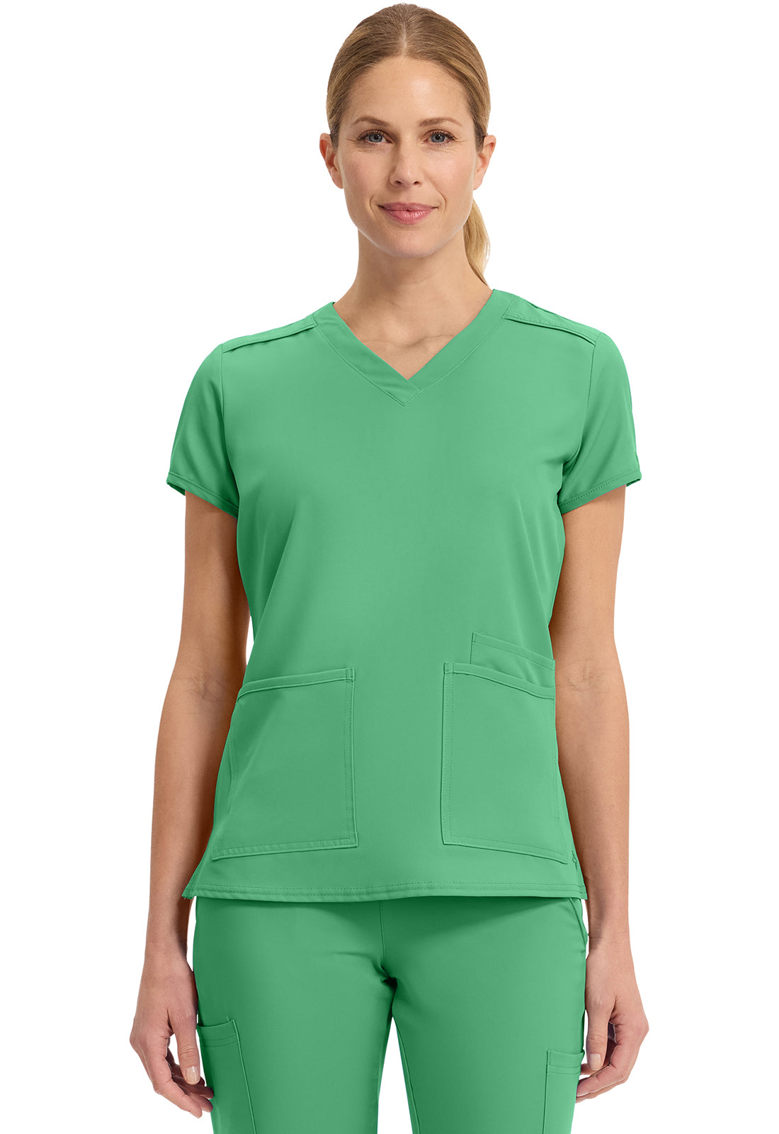 Insight 3 Pocket Scrub Top – Lightweight, Stretch, Moisture-Wicking Women's Scrub Top Med Couture Mint Julep XS