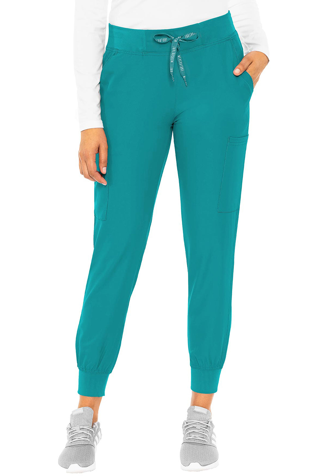Insight 6-Pocket Jogger Scrub Pants – Lightweight, Stretch, Moisture-Wicking Women's Scrub Jogger Med Couture Teal XS