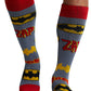Men's Compression Socks 10-15mmHg Men's Compression Socks Cherokee Legwear Batman Mania  