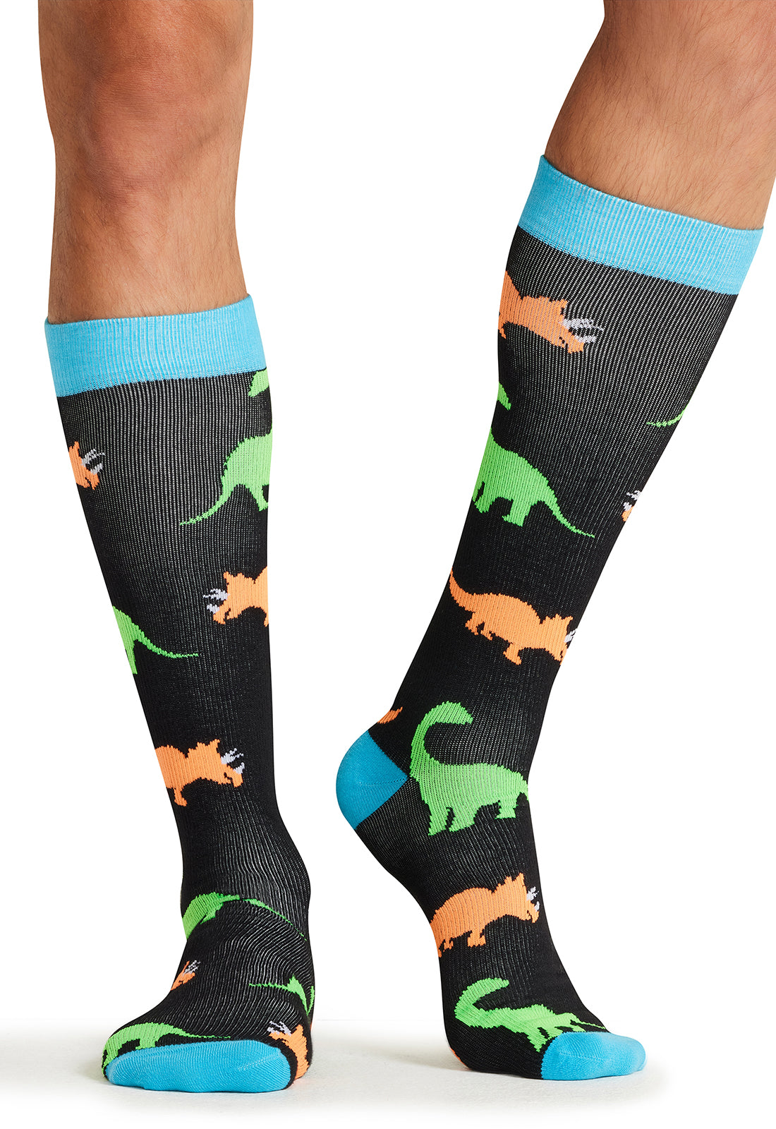 Dancing Dinos - Men's Compression Socks Men's Compression Socks Cherokee Legwear