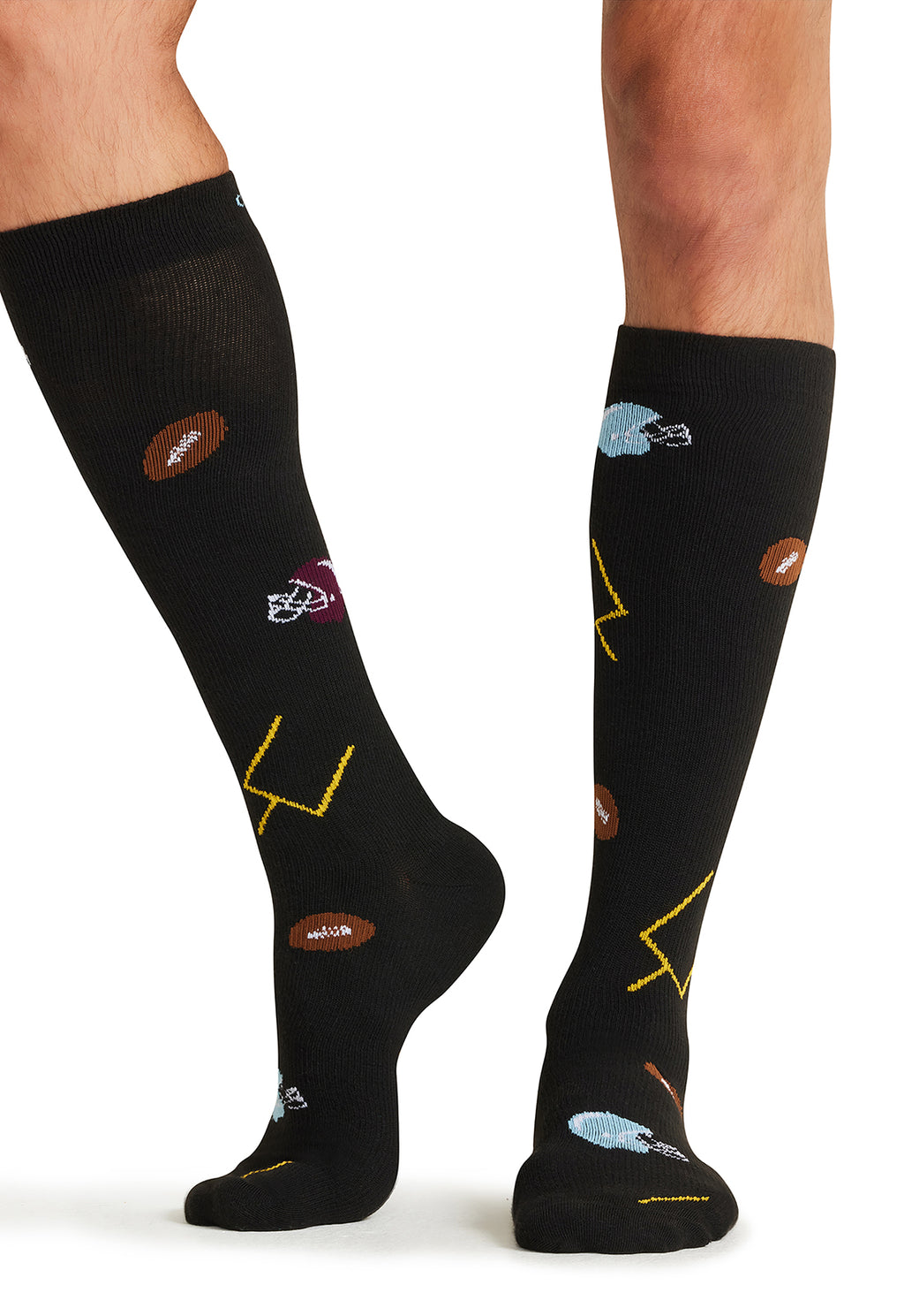 Football Fun - Men's Compression Socks Men's Compression Socks Cherokee Legwear