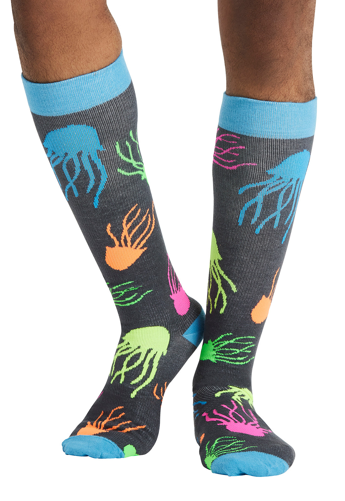 Men's 10-15mmHg Compression Socks Men's Compression Socks Cherokee Legwear Jellyfish Jam  