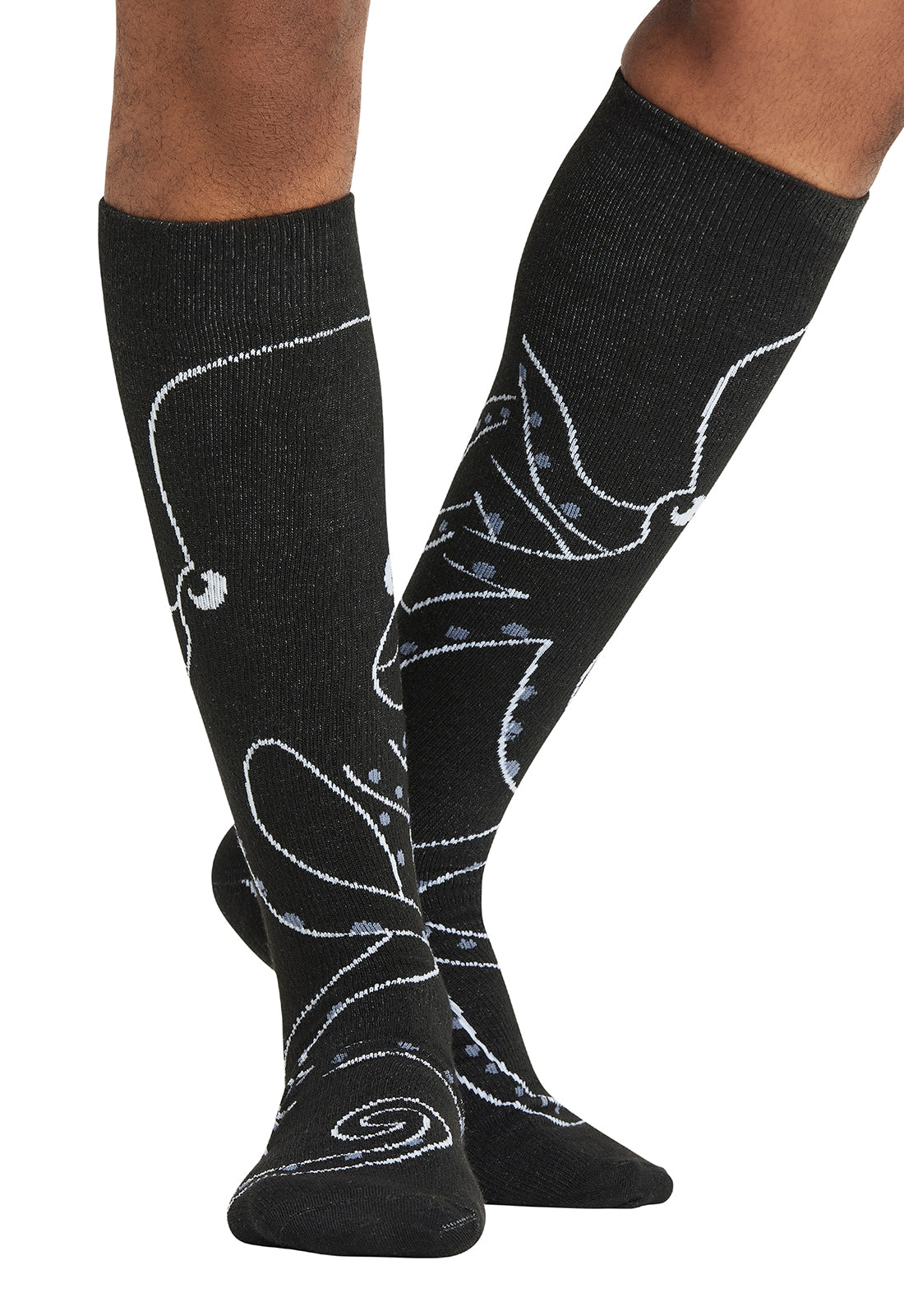 Men's Compression Socks 10-15mmHg Men's Compression Socks Cherokee Legwear Octo Sketch  