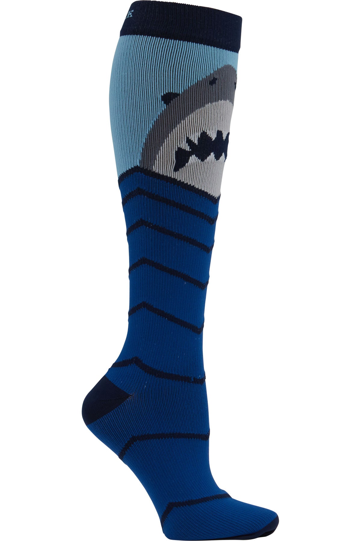 Men's Compression Socks 10-15mmHg Men's Compression Socks Cherokee Legwear Shark Attack  