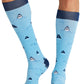 Men's Compression Socks 10-15mmHg Men's Compression Socks Cherokee Legwear Sails and Sharks  