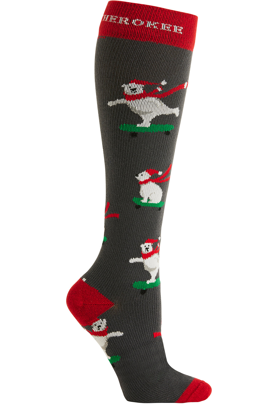 Men's Compression Socks 10-15mmHg Men's Compression Socks Cherokee Legwear Santa Bears  