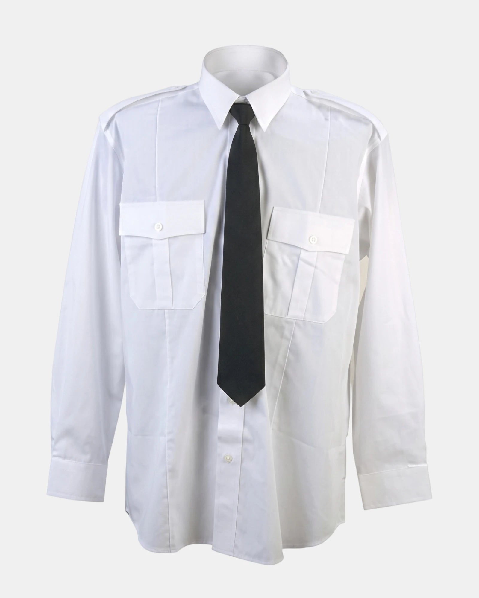 OPUS MS509R Military Long Sleeve Shirt in the colour White.