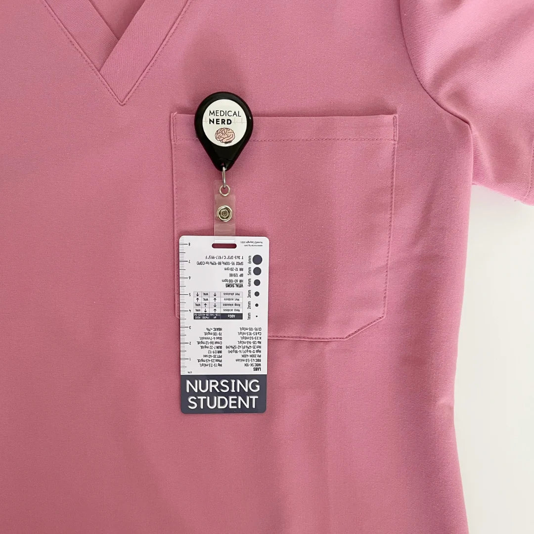 Nursing Student Designation Badge with Reference Information