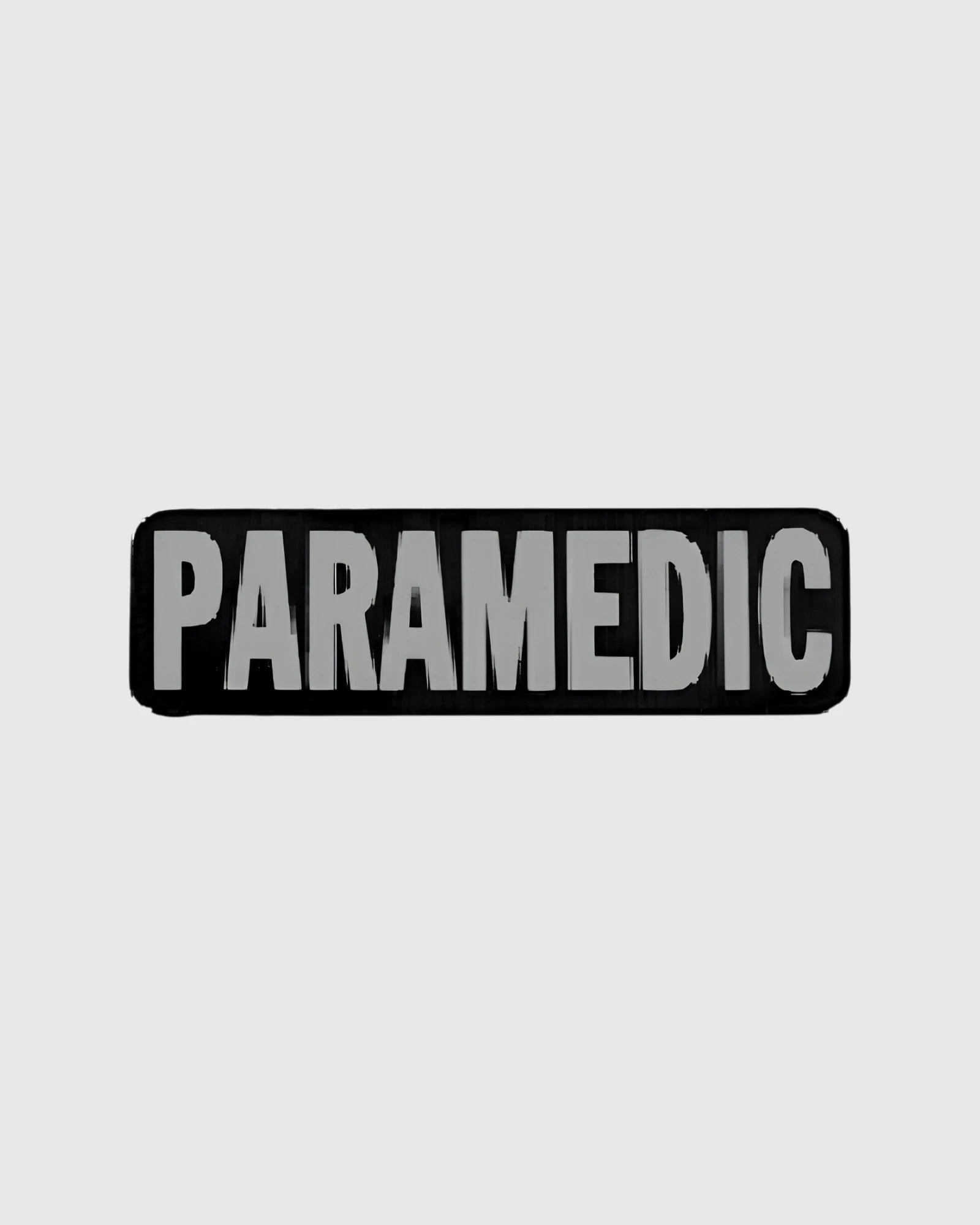 OPUS PAR810 Paramedic Reflective Back Patch, Black and Silver