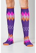 Argyle Brights Compression Socks
