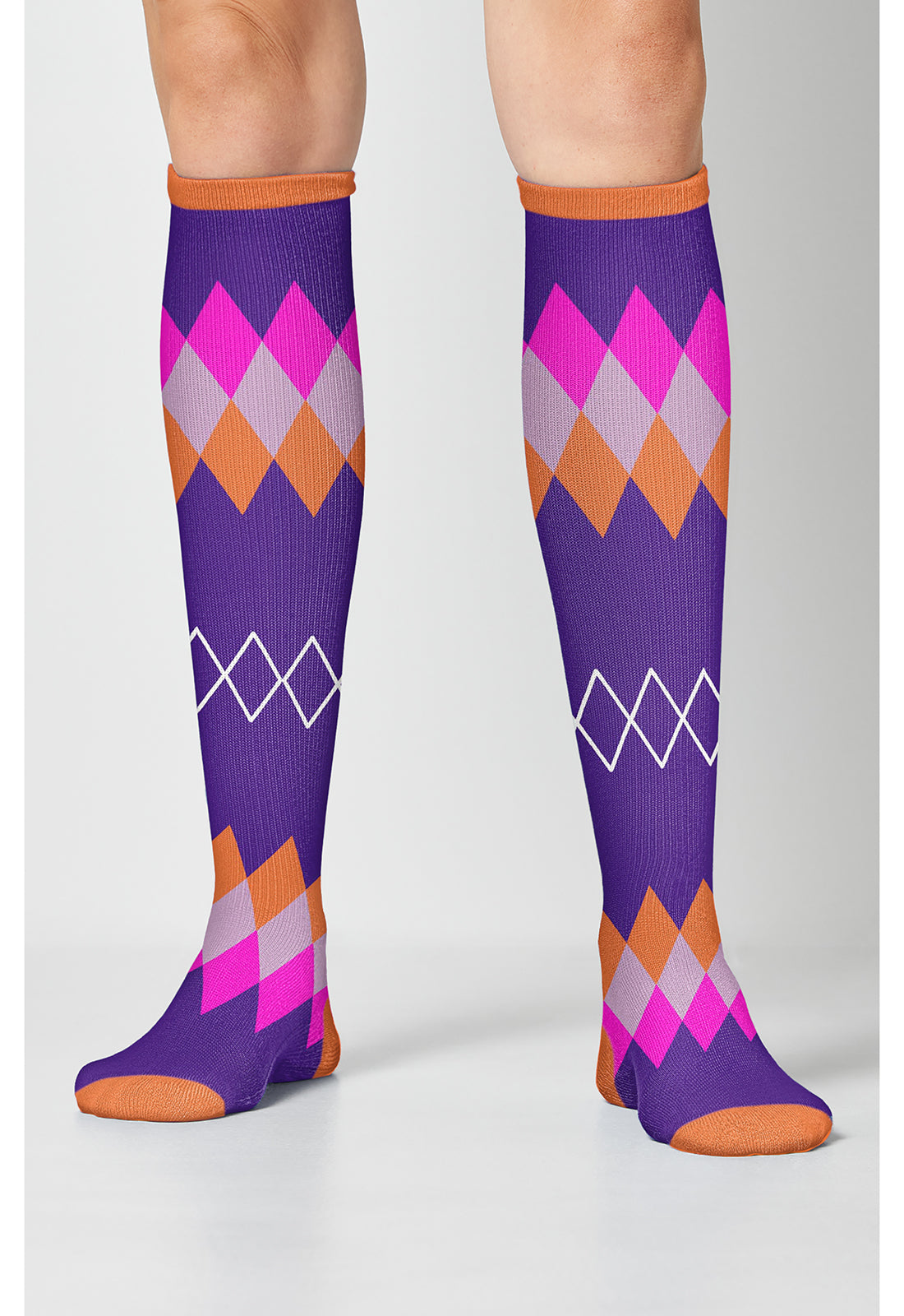 Argyle Brights Compression Socks