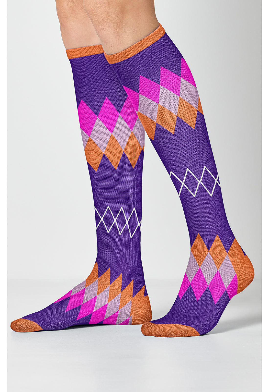 Argyle Brights Compression Socks