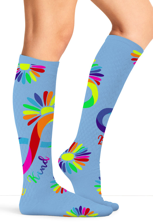 Regular Fit Women's 10-15mmHg Compression Socks Compression Socks Cherokee Legwear Autism Love