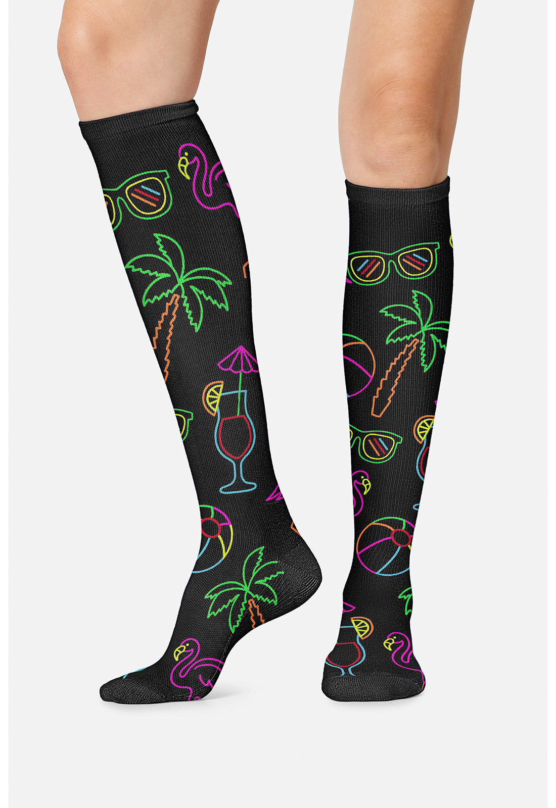 Beachy Vibes Compression Socks