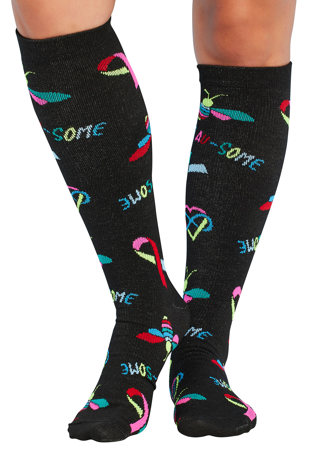 Bee Au-Some Compression Socks Women's Compression Socks Cherokee Legwear Regular