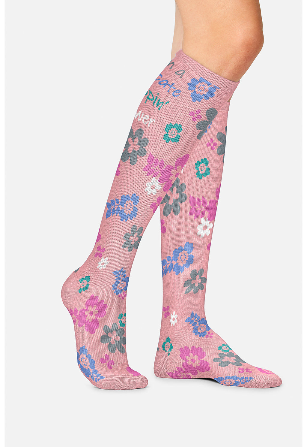 Delicate Flower Compression Socks