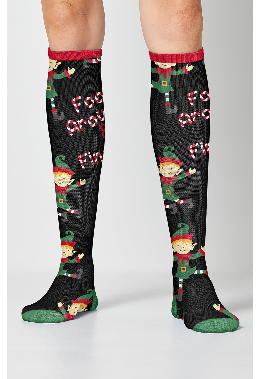 Dancing Elves Compression Socks