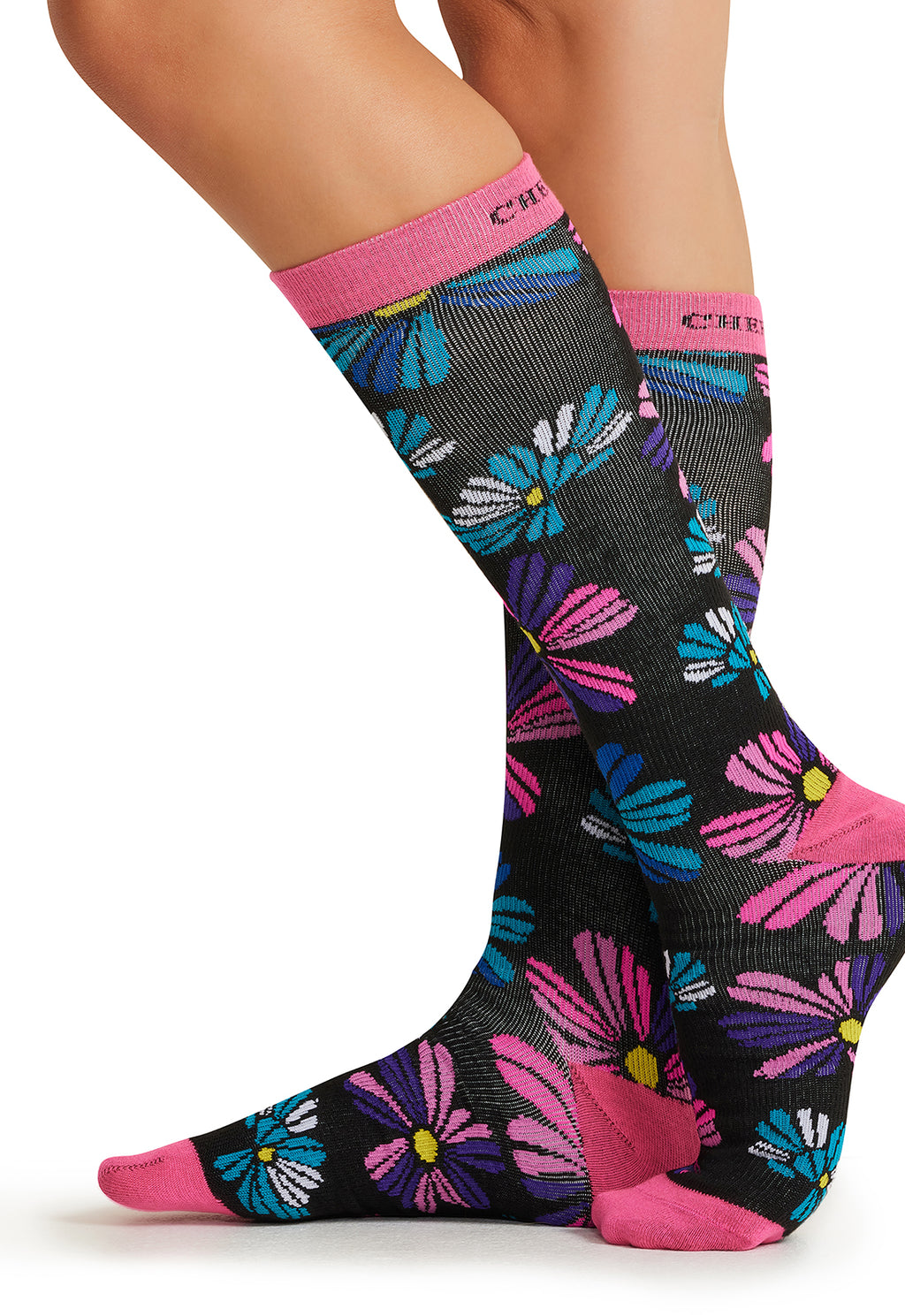 Floral Flashback Compression Socks Women's Compression Socks Cherokee Legwear