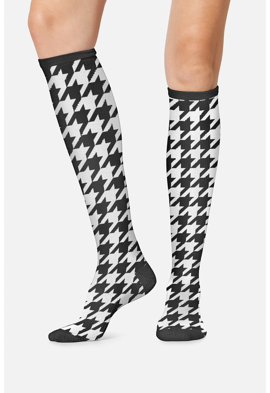 Houndstooth Compression Socks