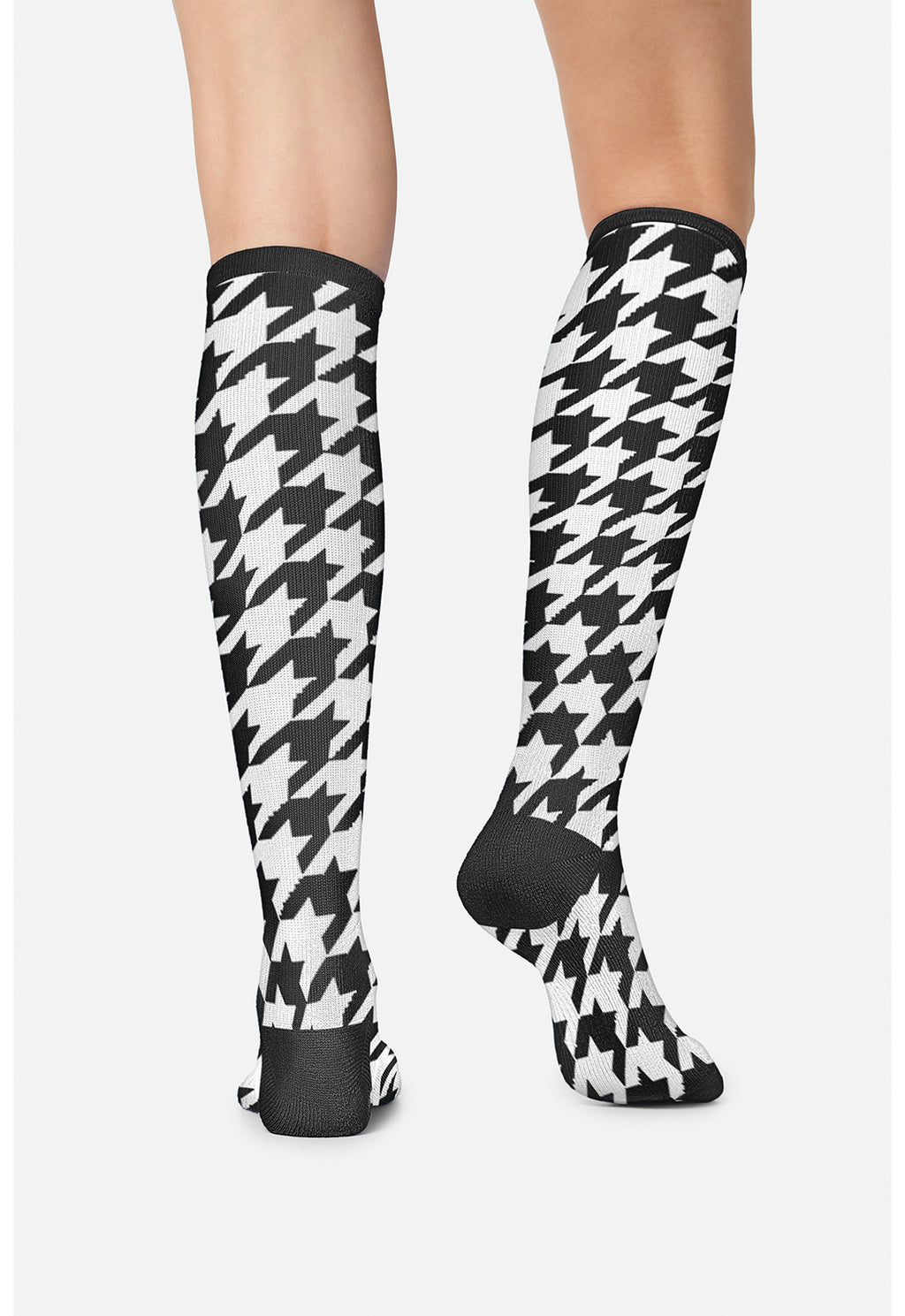 Houndstooth Compression Socks