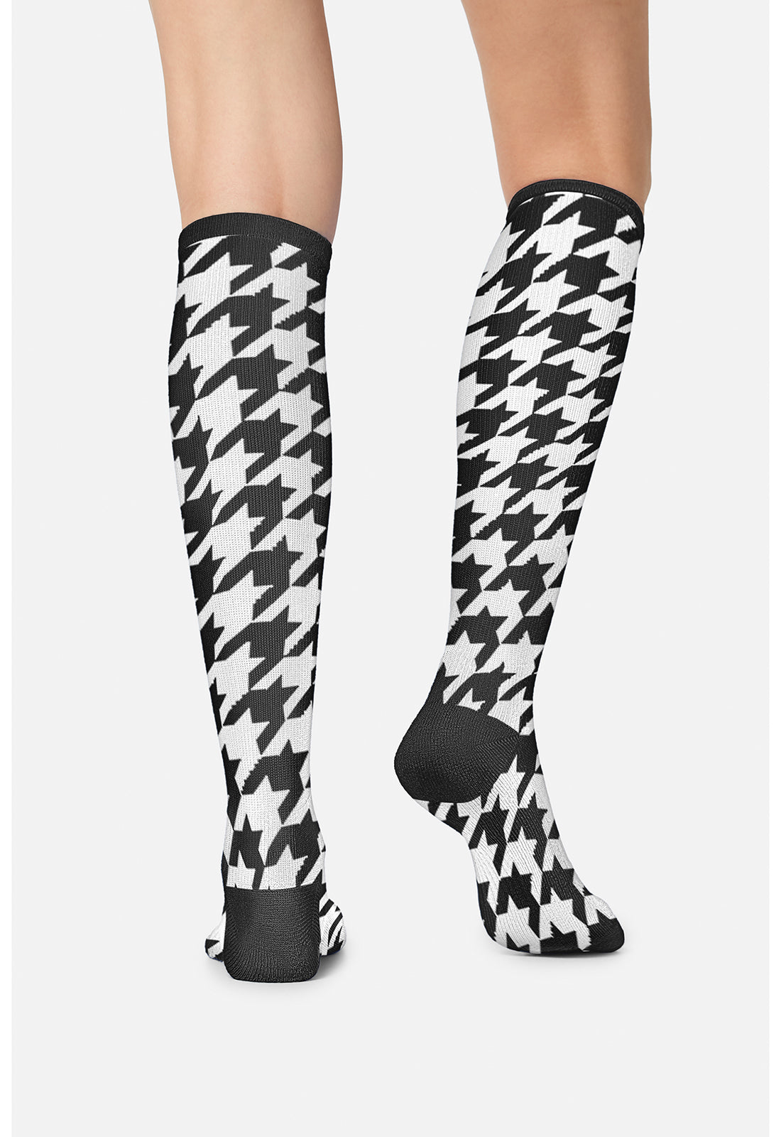 Houndstooth Compression Socks