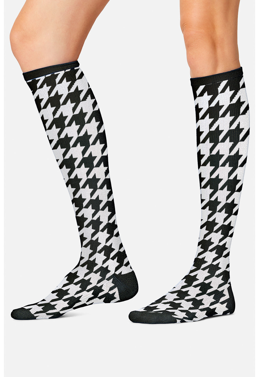 Houndstooth Compression Socks