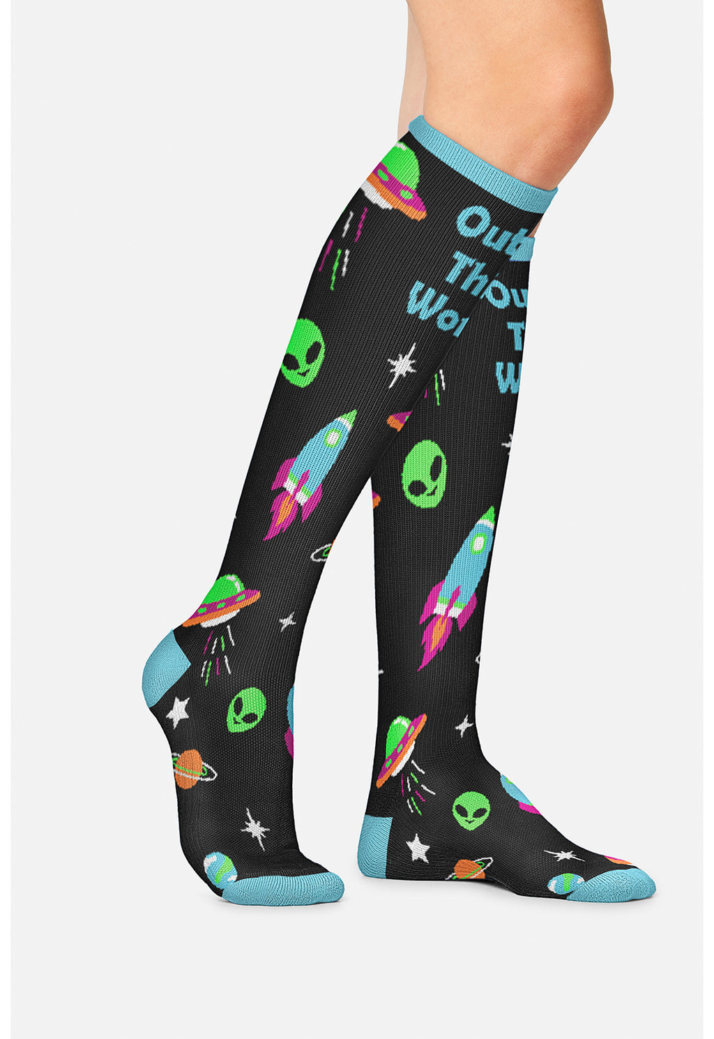 Outta This World Compression Socks Women's Compression Socks Cherokee Legwear