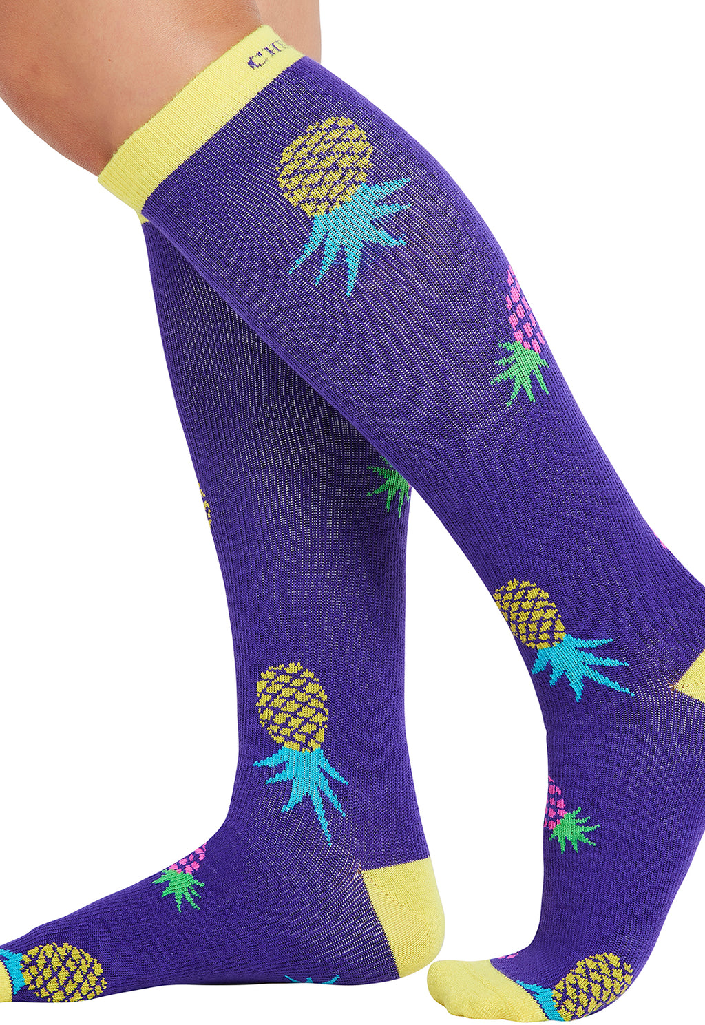 Pineapple Toss Compression Socks Women's Compression Socks Cherokee Legwear
