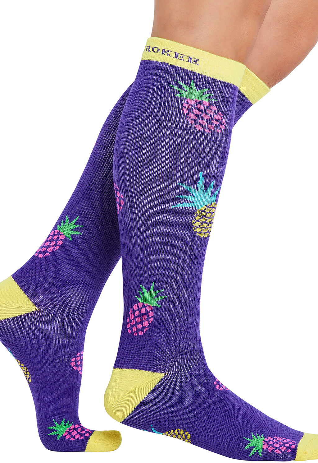 Pineapple Toss Compression Socks Women's Compression Socks Cherokee Legwear