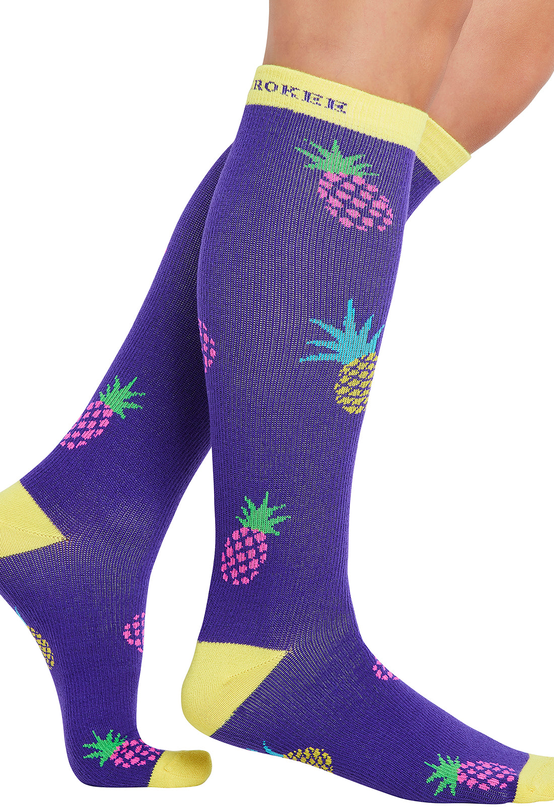 Pineapple Toss Compression Socks Women's Compression Socks Cherokee Legwear