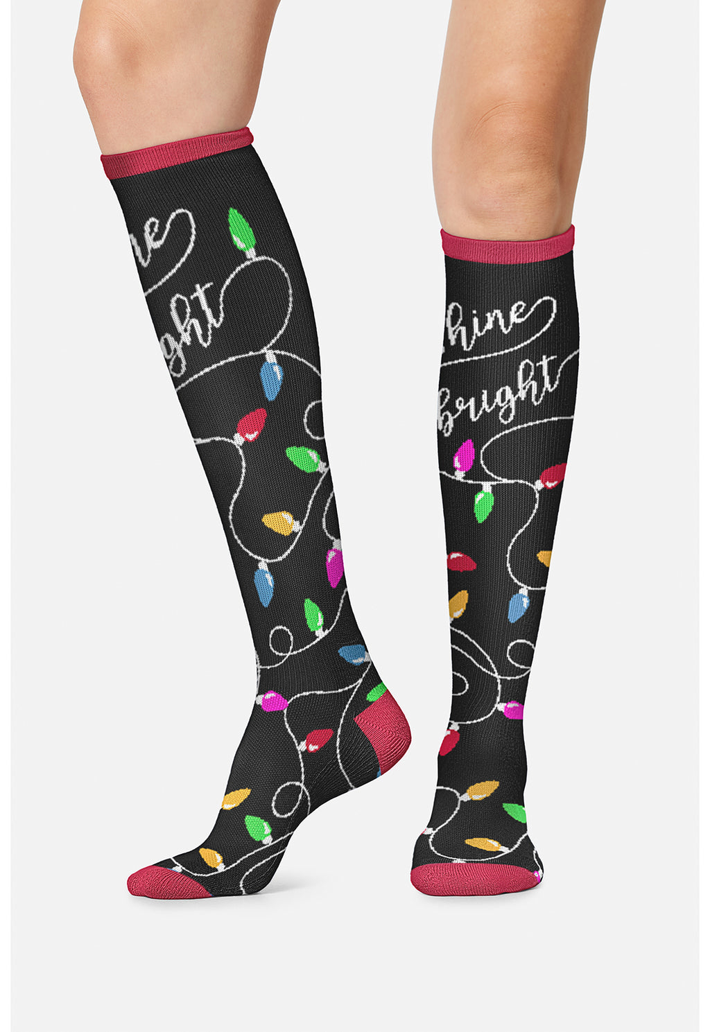 Shine Bright Compression Socks Women's Compression Socks Cherokee Legwear Regular