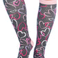 Regular Fit - Compression Socks 10-15mmHg Compression Socks Cherokee Legwear Sketch Hearts  