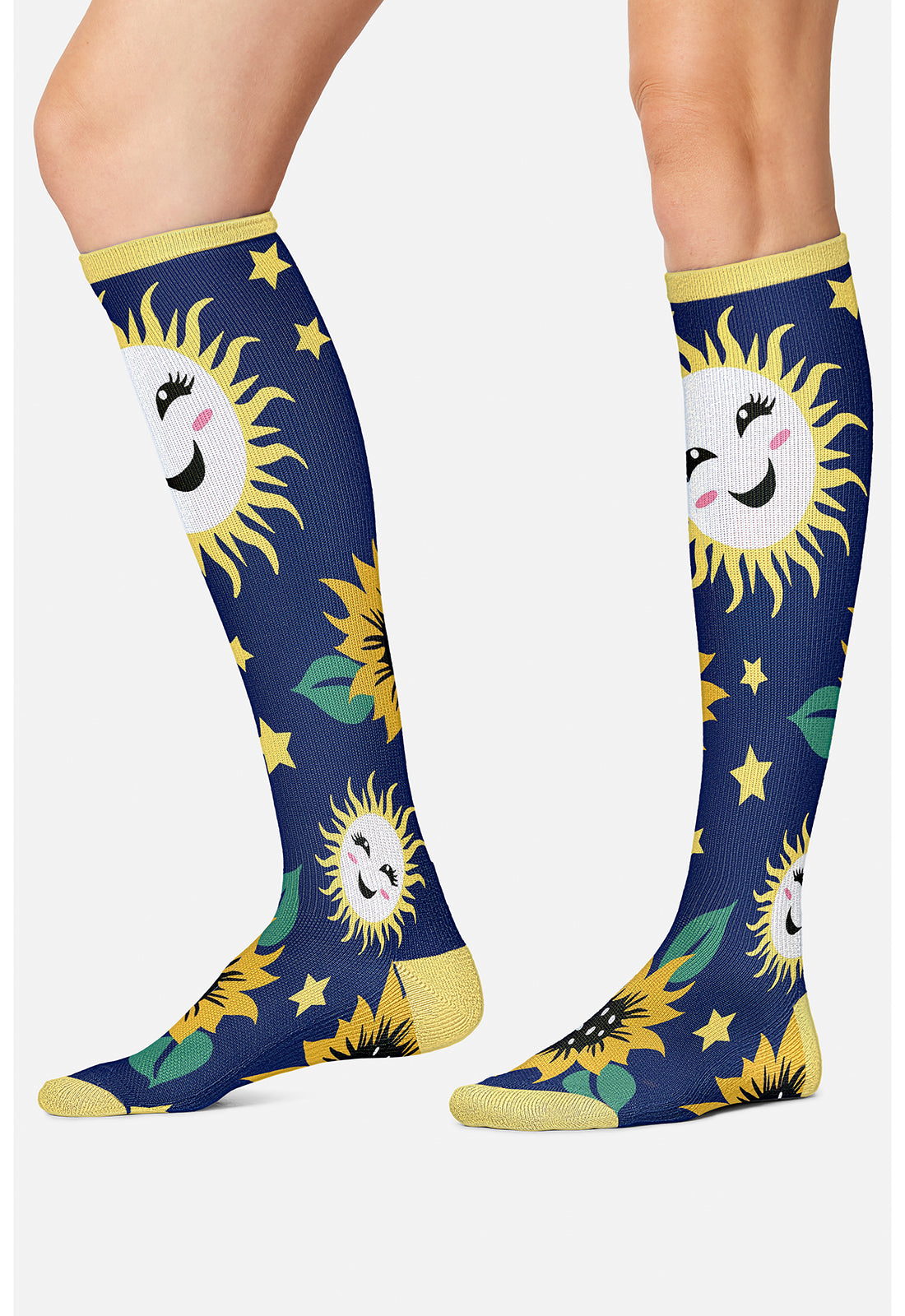 Sunflower Power Compression Socks