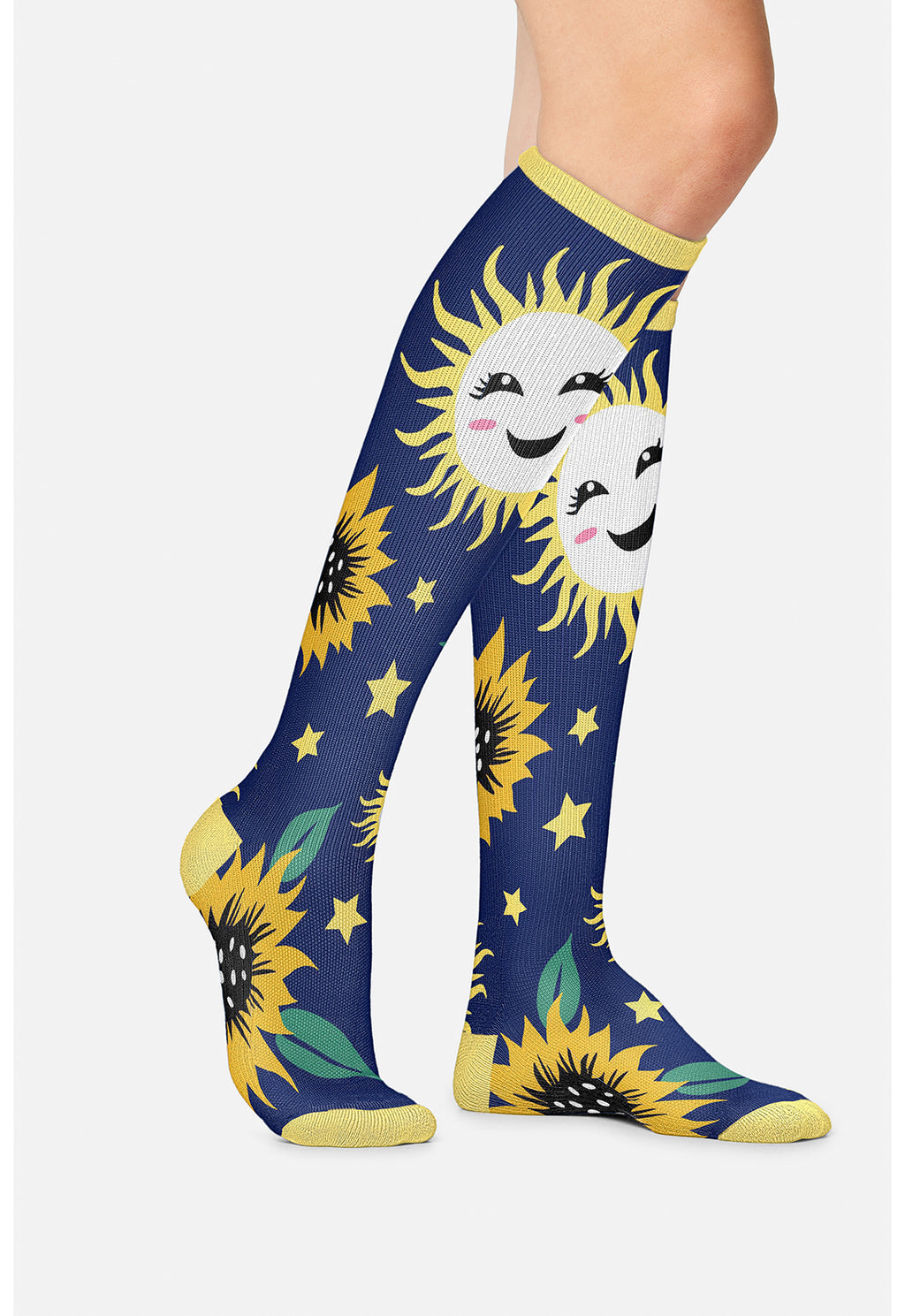 Sunflower Power Compression Socks