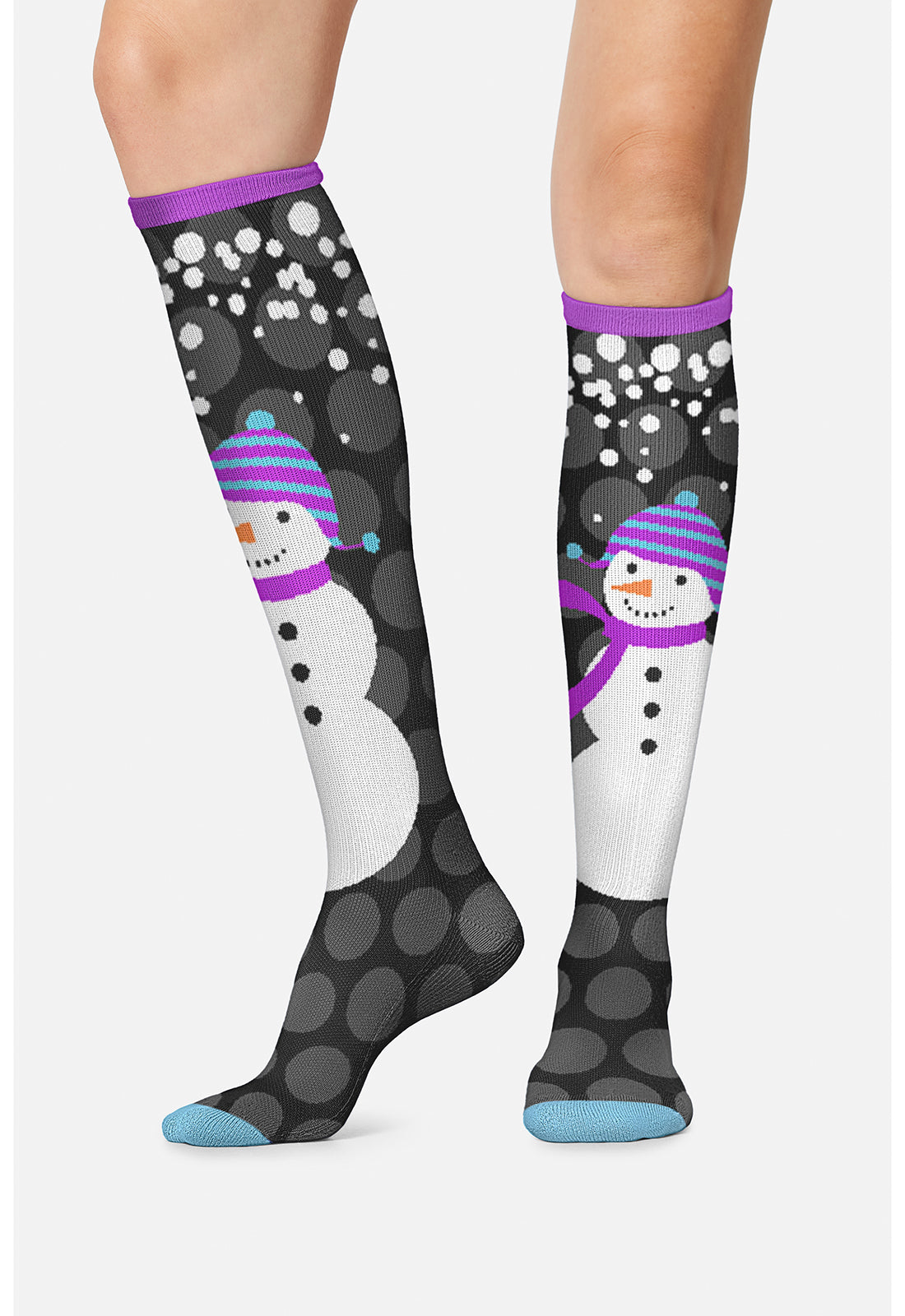 Snowman Love Compression Socks Women's Compression Socks Cherokee Legwear