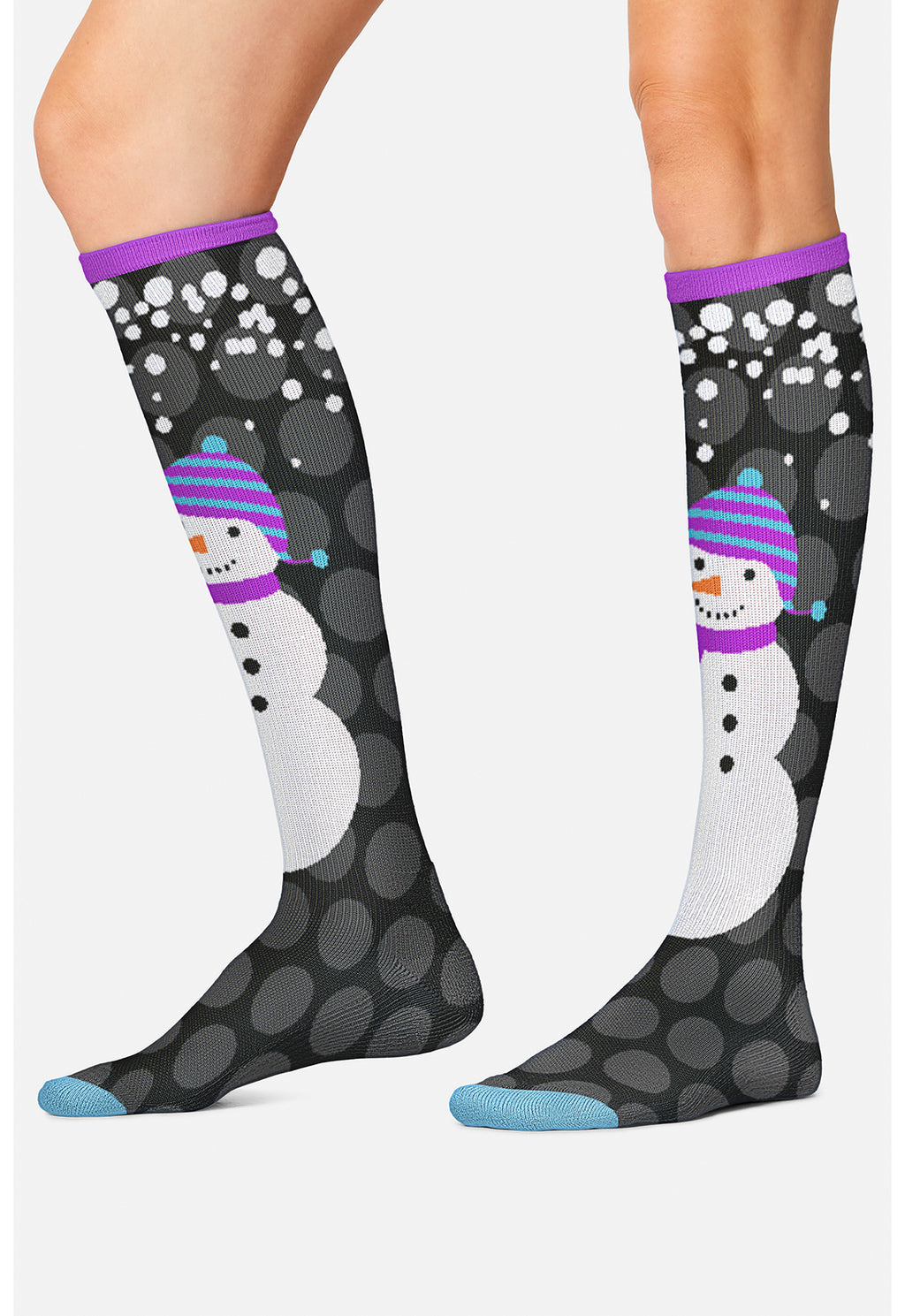 Snowman Love Compression Socks Women's Compression Socks Cherokee Legwear