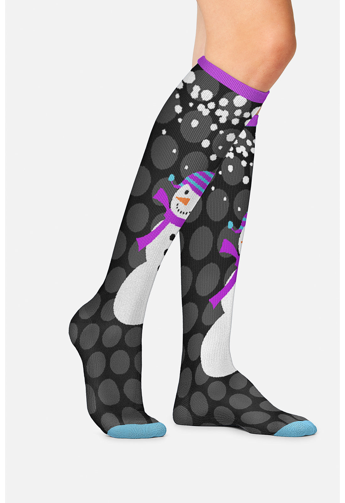 Snowman Love Compression Socks Women's Compression Socks Cherokee Legwear