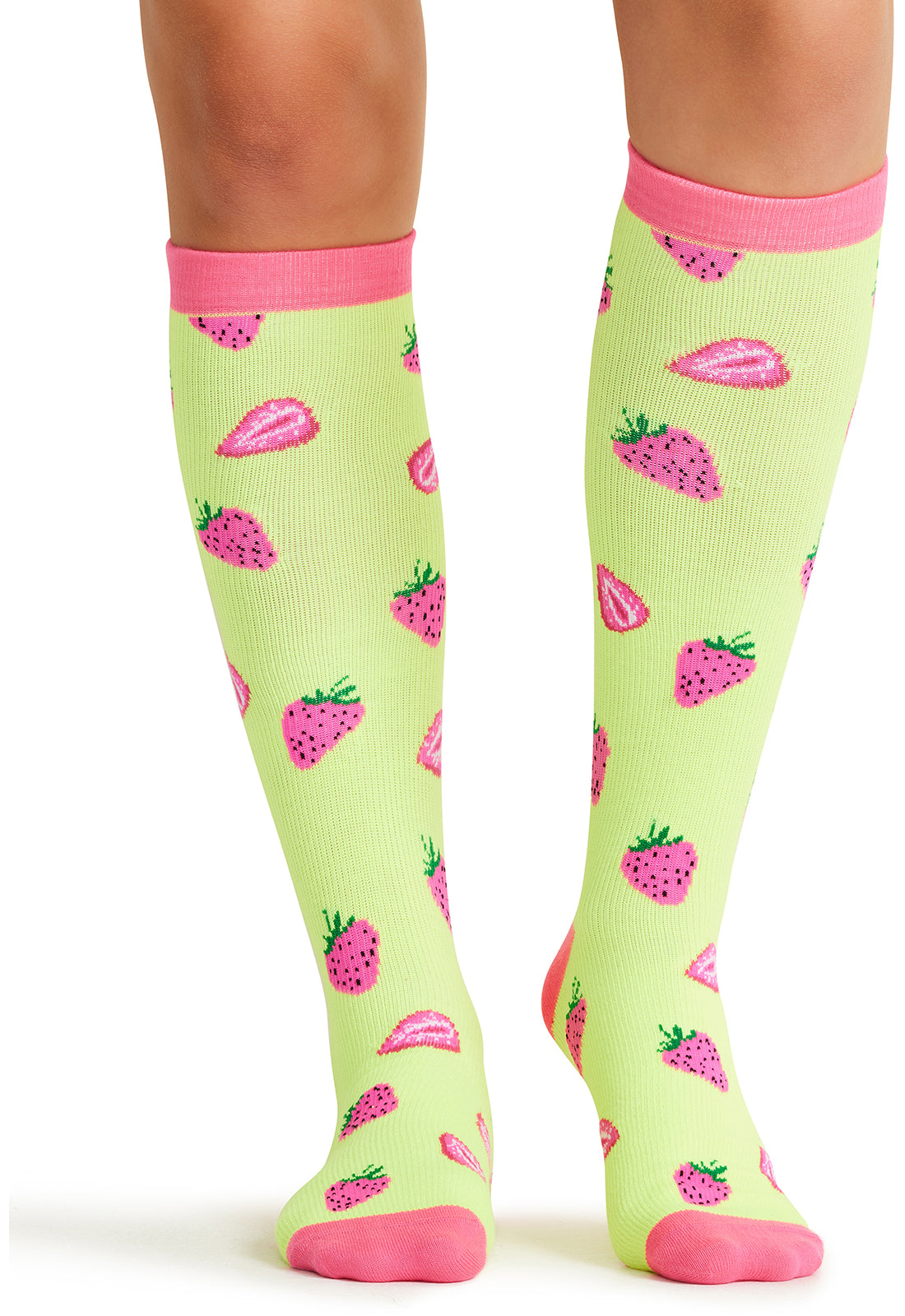 Strawberry Patch Compression Socks Women's Compression Socks Cherokee Legwear Regular