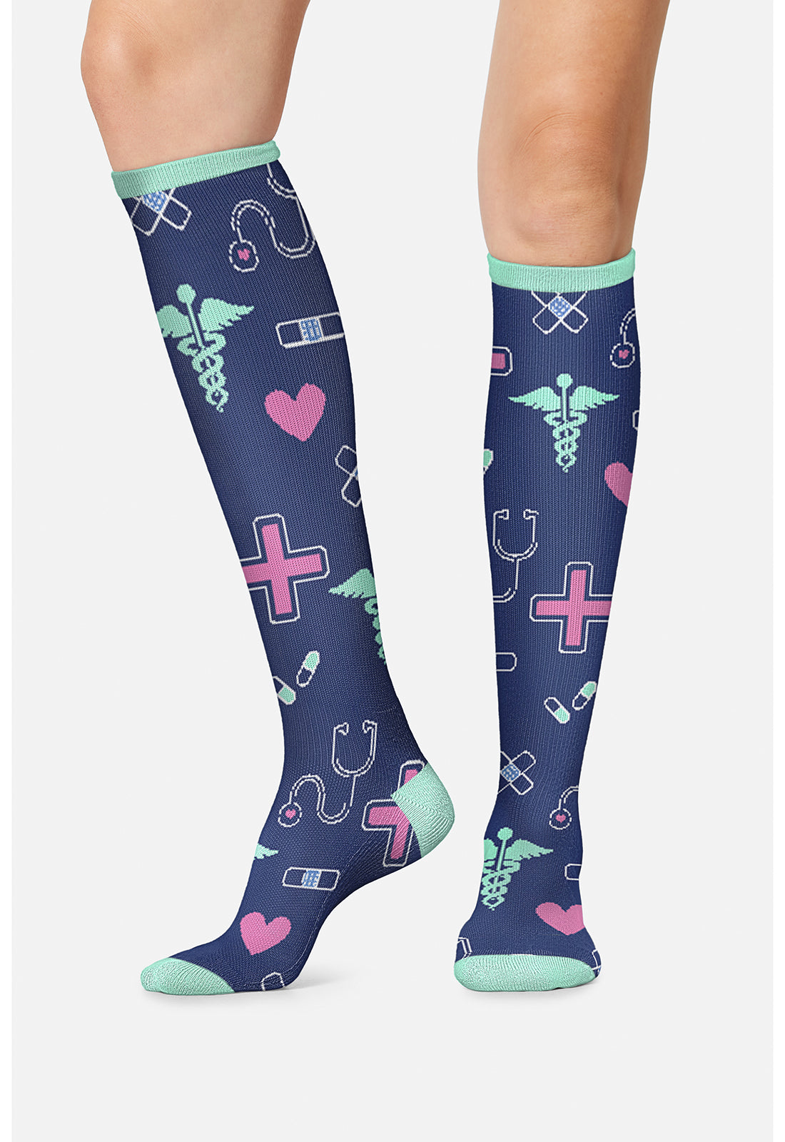 Symbols Of Care Compression Socks