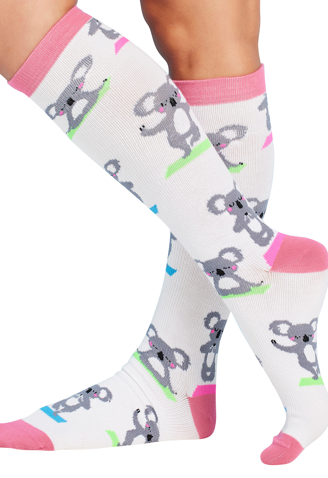 Regular Fit - Compression Socks 10-15mmHg Compression Socks Cherokee Legwear Yoga Koala  