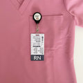 NURSE IQ RN Designation Reference Badge Card in charcoal color.